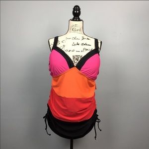 Lane Bryant Side Ruched Bathing Suit Top Tankini